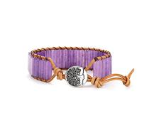 Dochais Bracciale 7 Chakra Vere Pietre Naturali Donna 7 Chakra Bracciale Yoga Reiki per Donna Bracciali Boho Chic Braccialetto Pietra Naturale Fatto a Mano Gioielli Regali D