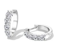 Dochais Orecchini a cerchio oro per donna, borchie ipoallergeniche in argento 925, orecchini a cerchio placcati in oro 14K con zirconi, regalo di tendenza per ragazze e uomini