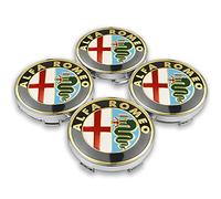 DOCHKA 4 Tappi Coprimozzi Centrale, per Alfa Romeo 159 156 Giulietta Mito Giulia Spider Brera 56+60mm Auto Emblemi Borchie Cerchi Decorazione Accessori,C