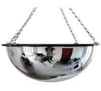 DOCIM Specchio Convesso Rotondo, Specchio di Sicurezza per Negozi e Magazzini, Specchio Convesso a Mezza Cupola Panorama,Hoisting mounting,80cm/31in