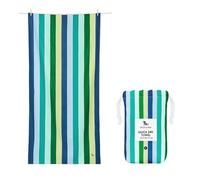 Dock & Bay Asciugamano per Bambini - per Uso in Spiaggia - Asciugatura Rapida, Senza Sabbia - Compatto, Leggero - 100% Riciclato - Include Borsa - Estate - Laguna Fresca, Grande (160x90 cm, 63x35)