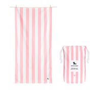 Dock & Bay Telo Mare - Asciugatura Rapida, Senza Sabbia - Compatto, Leggero - Materiali Riciclati al 100% - Include Custodia - Cabana Light - Malibu Pink, Extra Large (200x90cm, 78x35)