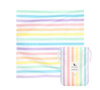 Dock & Bay Telo Mare - Asciugatura Rapida, Senza Sabbia - Compatto, Leggero - Materiali Riciclati al 100% - Include Custodia - Summer - Unicorn Waves, Double Extra Large (180x200cm, 70x78)