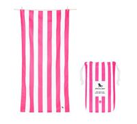 Dock & Bay Telo Mare - Asciugatura Rapida, Senza Sabbia - Compatto, Leggero - Materiali Riciclati al 100% - Include Custodia - Cabana - Phi Phi Pink, Extra Large (200x90cm, 78x35)