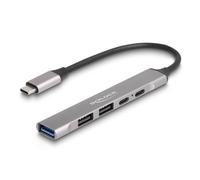 Dock Delock 64298 USB 3.2 Gen 2 Type-C 95 W Grigio