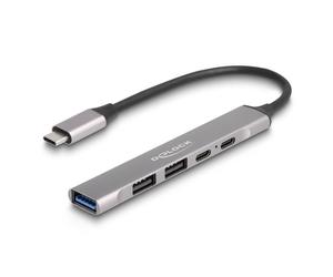 Dock Delock 64298 USB 3.2 Gen 2 Type-C 95 W Grigio