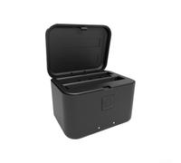 Dock di ricarica a doppia batteria per fotocamere Insta360 X5, accessorio per fotocamera professionale Stazione di alimentazione rapida portatile attrezzatura fotografica nera
