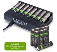 Batterie ricaricabili Venom AA AAA e dock di ricarica: capacità elevata e...