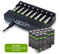 Batterie ricaricabili Venom AA AAA e dock di ricarica: capacità elevata e...
