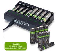 Batterie ricaricabili Venom AA AAA e dock di ricarica: capacità elevata e...