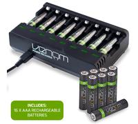 Batterie ricaricabili Venom AA AAA e dock di ricarica: capacità elevata e...