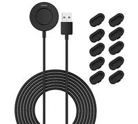 Dock di ricarica di ricambio compatibile con Garmin Fenix 7X/7/7S/6X/6/6S, Venu 2 Plus, Instinct 2/2S, Forerunner 945/745/55, Vivomove Sport/Vivoactive 4/4S Charger con 10 tappi antipolvere