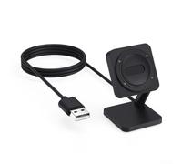 Dock di ricarica magnetico per SUUNTO Smart Watch 5 V 1 A Supporto caricabatterie rapido Connessione magnetica sicura Base ABS compatta Nero Portatile per casa e viaggio Compatibilità