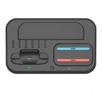 Dock di ricarica per Switch 2, stazione di ricarica multifunzione 4 in 1 per console di gioco per controller Pro per controller JOY-CON con luce RGB