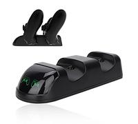 Dock di Ricarica USB 2 in 1 Supporto di Ricarica per, Caricatore per Controller, Caricabatterie Doppio per Porta USB per Gamepad Dualshock, Stazione di Ricarica per Controller