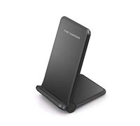 Dock di ricarica wireless 2 in 1 Qi da 30 W, doppio supporto for ricarica rapida for telefono, organizer for stazione di ricarica Risparmio Di Spazio (Color : 30W Single Black, Size : 1)