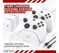 Dock di ricarica doppio per Xbox Series X / S con batterie ricaricabili - Bianco