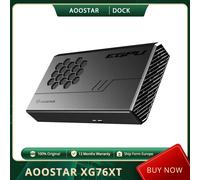 Dock eGPU AOOSTAR XG76XT con GPU AMD Radeon RX 7600XT, 8 GB di RAM GDDR6, 128 bit, 1 * USB 4.0, 1 * HDMI, 1 * Ricarica inversa di tipo C 100 W