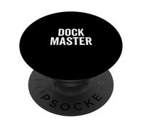 Dock Master Avventura Mare Capitano Umorismo Nautico PopSockets PopGrip Adesivo