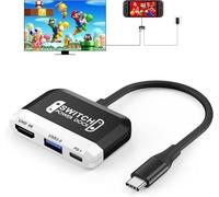 Dock per Nintendo Switch/OLED, Mini Switch TV Dock 3 in 1 con porta HDMI USB 3.0 4K e ricarica USB C PD 100W, dock portatile da viaggio