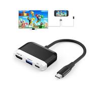 Dock per Nintendo Switch/OLED, Mini Switch TV Dock 3 in 1 con porta HDMI USB 3.0 4K e ricarica USB C PD 100W, dock portatile da viaggio