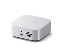 SATECHI Thunderbolt 5 CubeDock™ Docking Station 13 in 1, Compatibile USB4 V2, SSD NVMe, Multi Schermo fino a 8K, 80-120 Gbps, PD 140W, Ethernet 2.5 GbE, USB-C/A 10 Gbps e Raffreddamento Attivo