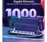 Dock Station 6in1 per Steam Deck con USB PD Alimentazione Erogazione e Convertit