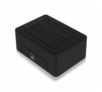 Dock Station Dual Ewent EM7014 Dual 2.5"-3.5" USB 3.1 ABS Nero
