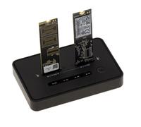 Dock Stazione con Meccaniche per 2 SSD M2 Nvme M Key Collegamento USB3.2 Gen2x2
