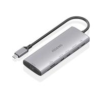 Dock USB-C Aisens ASUC-7P031-GR 7-in-1 HDMI 4K SD MicroSD 100W 20cm Grigio