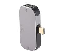 Dock USB C, Design 3 in 1 Risoluzione Ad Alta Definizione Adattatore di Tipo C Ampiamente Utilizzato Robusto e Durevole per Windows per OS X per Android