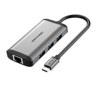 Dock Vention CNCHB USB-C HDMI 4K 3xUSB 1xUSB-C PD 1xRJ45 Grigio