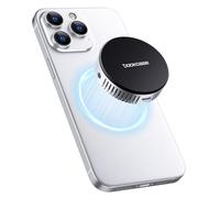 DOCKCASE Case SSD Magnetico per M.2 NVMe, USB-C 10Gbps, Ventola di Raffreddamento Integrata, Protezione da Perdita di Alimentazione in 3s, Porta Aux da 15W, Fino a 2TB per iPhone 16/15 Pro Max Argento