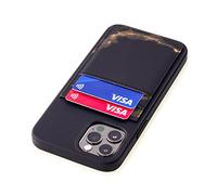 Dockem iPhone 12 e iPhone 12 Pro Marmo M2T Custodia a Portafoglio: Piastra Metallica Invisibile Incorporata per Montaggio Magnetico con 2 Sot per Schede in Pelle Sintetica Stile Marmo (Nero e Oro)