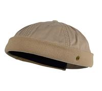 Dockercap - Berretto da uomo con cuciture, effetto lavato Lakota, cappellino estivo, cappello da pescatore, 38150485, Adulti (unisex), beige, ca. 56 cm - 59 cm