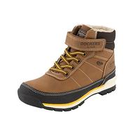 Dockers by Gerli Bambino Stivaletti Allacciati, Ragazzo Stivaletti,Idrorepellente,Fodera Calda,Scarpetta con Lacci,Braun,28 EU / 10 Child UK