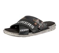 Dockers by Gerli Sandals Uomo Infradito Nero EU42 Pelle, Suola in Gomma