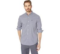 Dockers Camicia Comfort Flex a Maniche Lunghe con vestibilità Classica (Standard e Grande e Alto) Button-Down, Blu Medievale-Plaid a Quadretti, XL Uomo