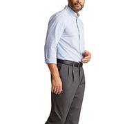 Dockers Camicia Comfort Flex a Maniche Lunghe con vestibilità Classica (Standard e Grande e Alto) Button-Down, Delft Blue-Fine su Fine, L Uomo