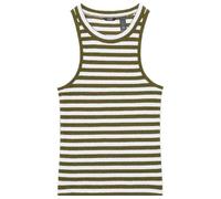 Dockers Canotta da Donna a Costine, Avocado Stripe, L