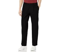Dockers Men's Classic Fit Signature Khaki Lux Cotton Stretch Pants - Pleated D3, Black, 33 30