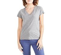 Dockers Favorite V-neck Tee, T-Shirt Donna, Grigio (Heather Grey), XS