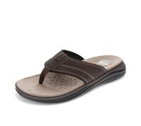 Dockers Infradito Banks Uomo, Marrone scuro/Nero, 41 EU