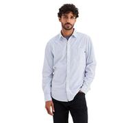 Dockers Maglietta da Uomo LS Ultimate Slim, Erwin Lucent White, Bel Air Blue, Coastal Fjord, Patriot Blue, XS