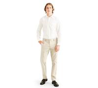 Dockers Signature Khaki Slim Fit Pants Pantaloni, Cloud, 34W / 32L Uomo