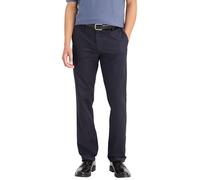 Dockers Straight Fit Signature 2.0 Khaki Pants - Creaseless, Pantaloni Casual, Uomo, Blu (Navy), 33W / 32L