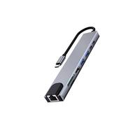 Docking multiporta USB-C 8 in 1, HDMI 4K, Collega più dispositivi ed espande le funzionalità del tuo computer.