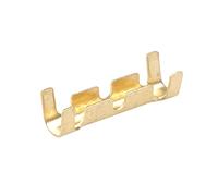 Docking rapido Collegare il terminale di cablaggio in ottone Crimp Kit connettore di testa elettrico linguetta a forma di U 0,3-1,5 mm² Terminali a crimpare in ottone Kit connettori strumento giallo