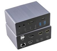 Techly Docking Station 19 in 1 USB-C™ 8K HDMI 4 Uscite Video