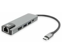 DOCKING STATION ACT AC7091 - 8 Porte USB-C HDMI Ethernet USB 3 Supporto 4K